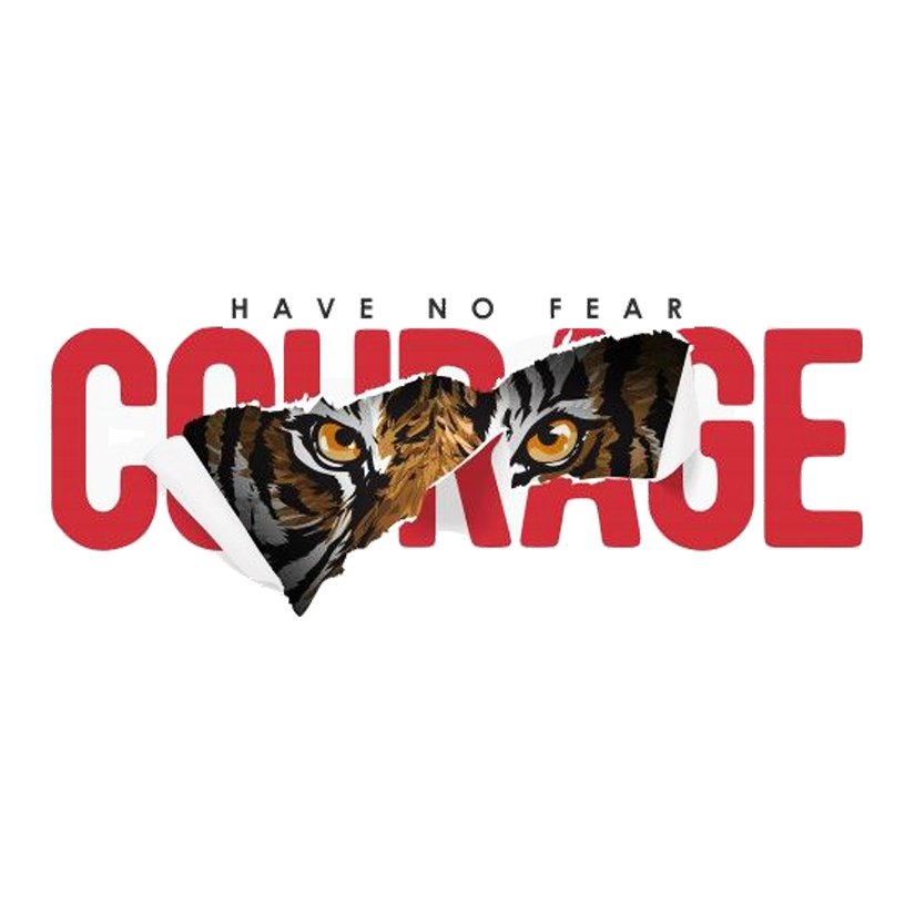 Have No Fear, Have Courage Premium Vinyl Stickers