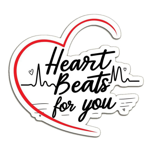 My Heart Beats For You Premium Vinyl Stickers