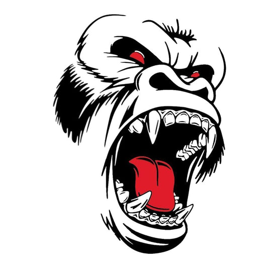 Angry Gorilla Face Premium Vinyl Stickers