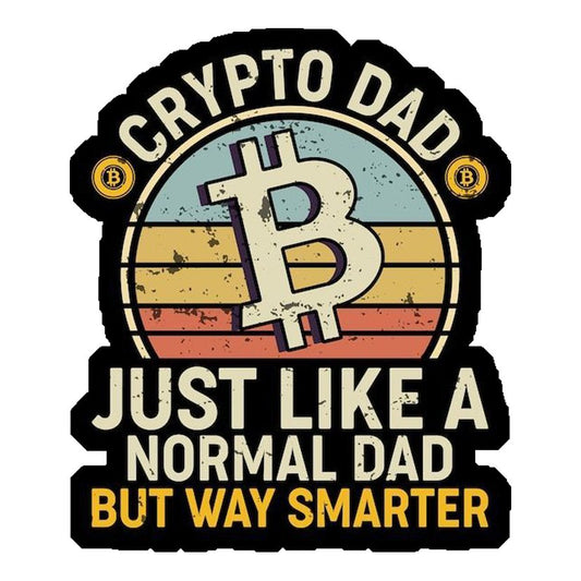 Crypto Dad Premium Vinyl Stickers
