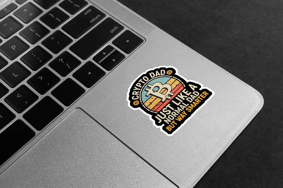 Crypto Dad Premium Vinyl Stickers