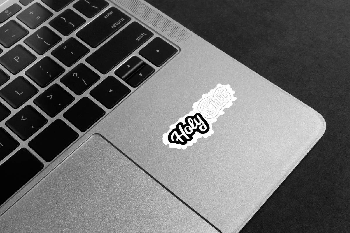 Holy Shit Cursive Premium Vinyl Stickers