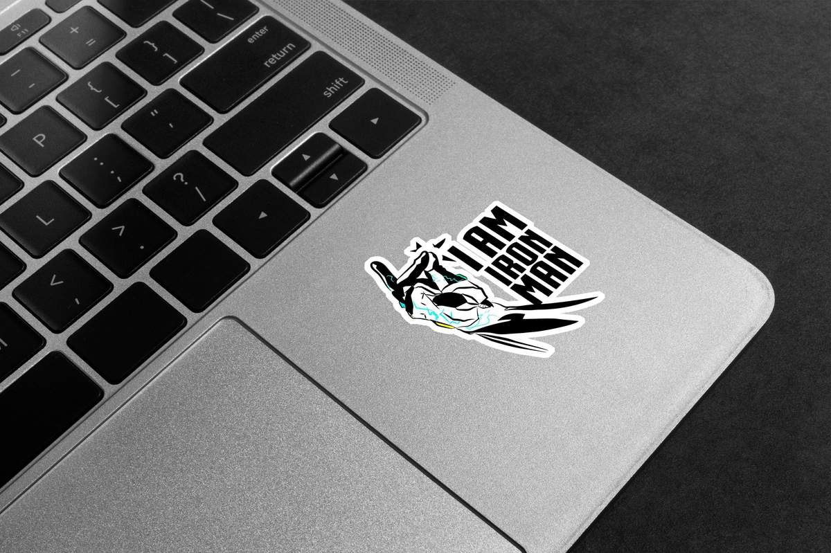 I Am Iron Man Snap Premium Vinyl Stickers