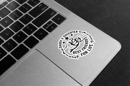 Daddy & Daughter Best Friends For Life Premium Vinyl Stickers