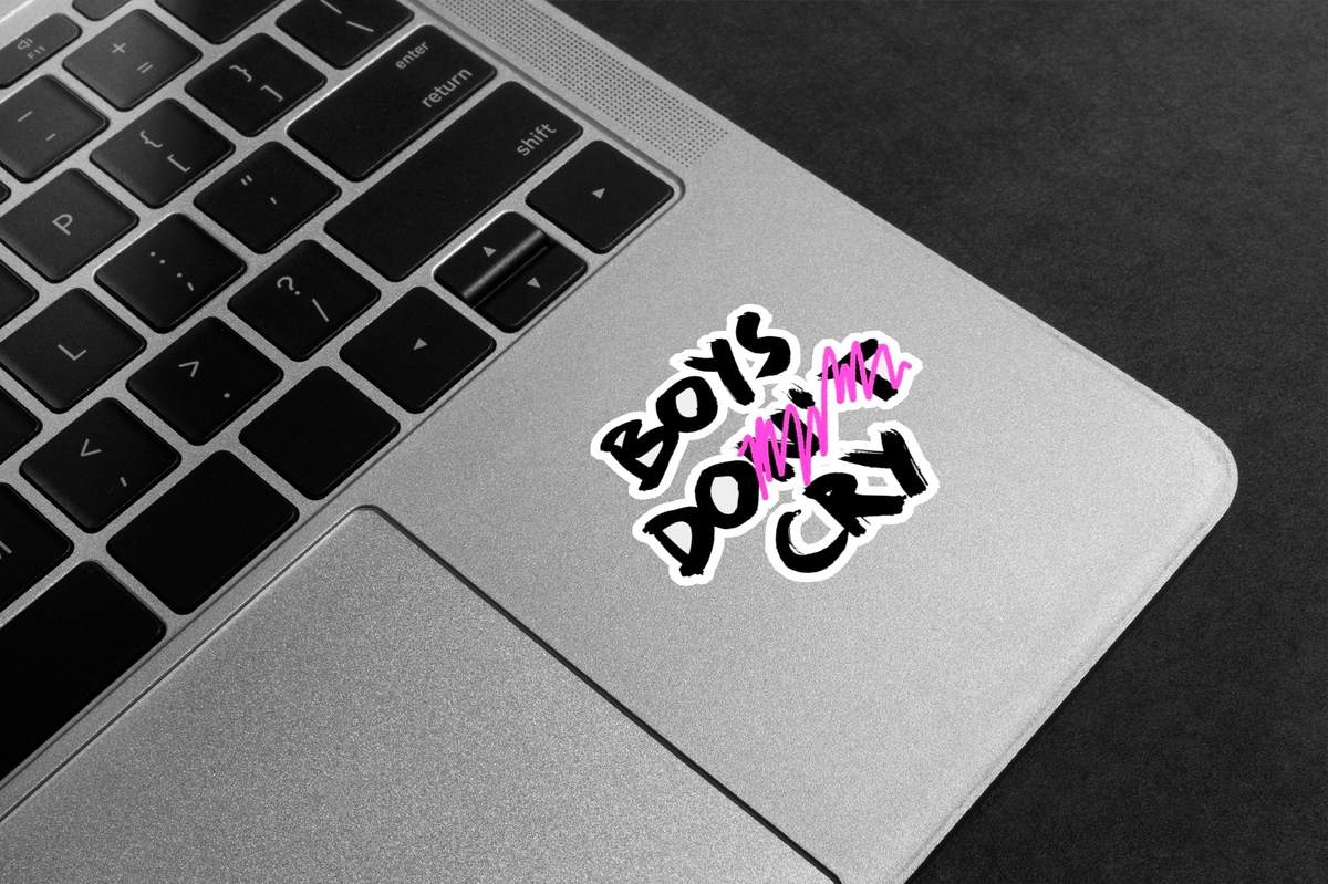Boys Don't Cry Graffiti Premium Vinyl Stickers