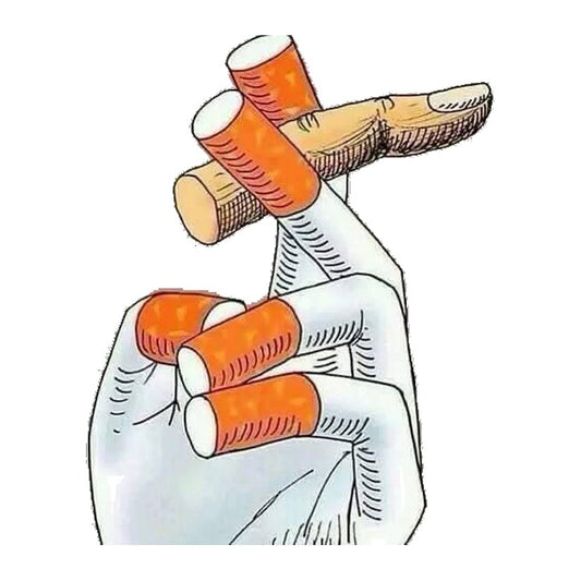 Cigarette Fingers Premium Vinyl Stickers