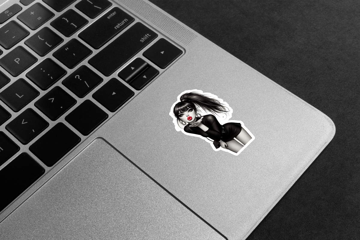 Blowing A Kiss Premium Vinyl Stickers