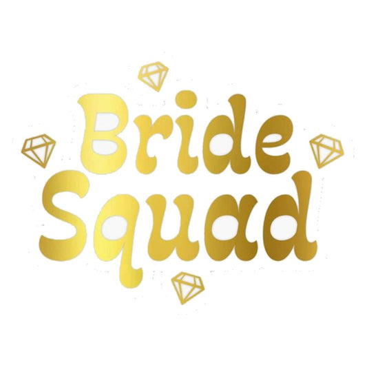 Gold Bride Squad Premium Vinyl Stickers