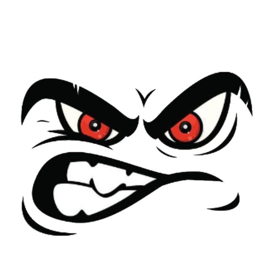 Angry Eyes Premium Vinyl Stickers