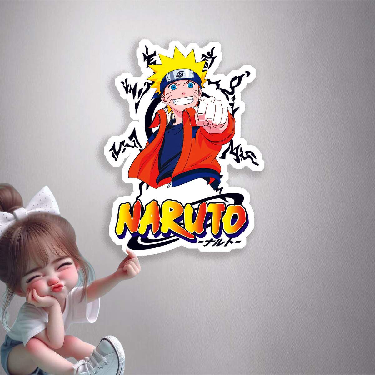 Naruto Fist Bump Premium Vinyl Stickers