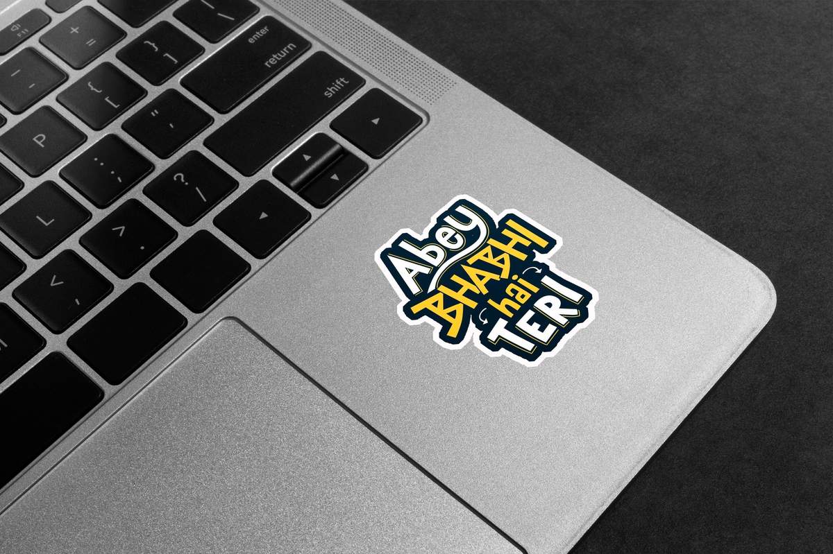 Abey Bhabhi Hai Teri Premium Vinyl Stickers