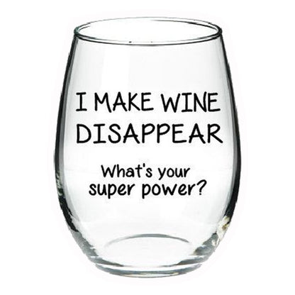 I Make Wine Disappear Premium Vinyl Stickers