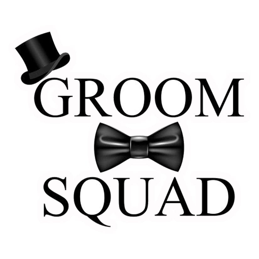 Groom Squad Premium Vinyl Stickers