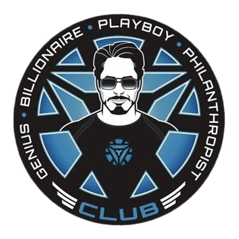 Genius, Billionaire, Playboy, Philanthropist Club Premium Vinyl Stickers
