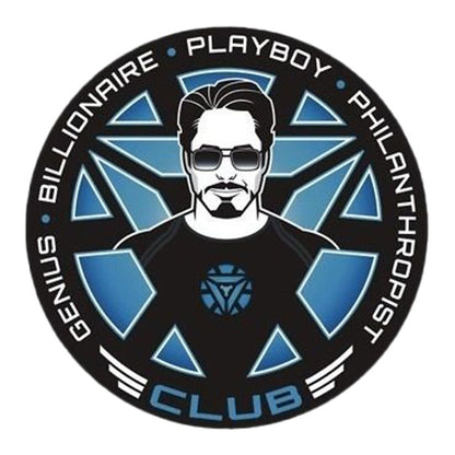 Genius, Billionaire, Playboy, Philanthropist Club Premium Vinyl Stickers