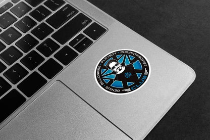 Genius, Billionaire, Playboy, Philanthropist Club Premium Vinyl Stickers