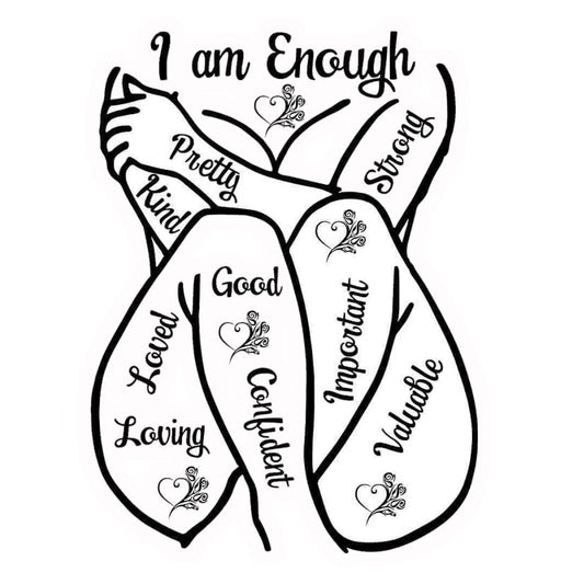 I Am Enough Affirmations Premium Vinyl Stickers