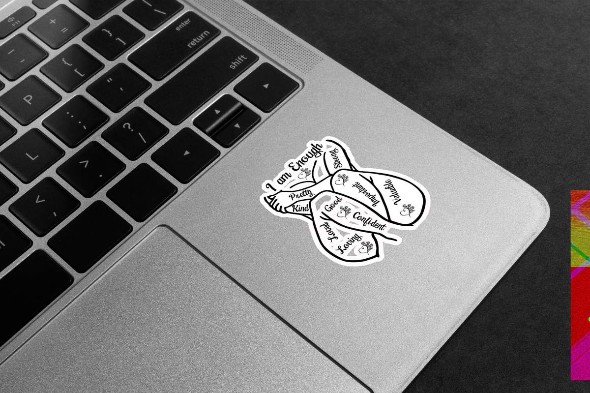 I Am Enough Affirmations Premium Vinyl Stickers