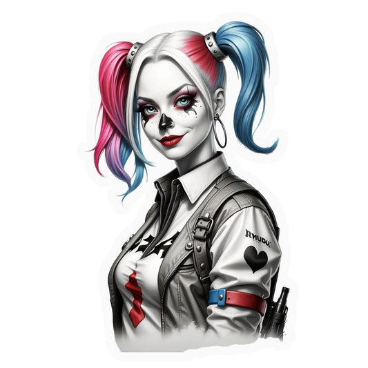 Harley Quinn Graffiti Premium Vinyl Stickers