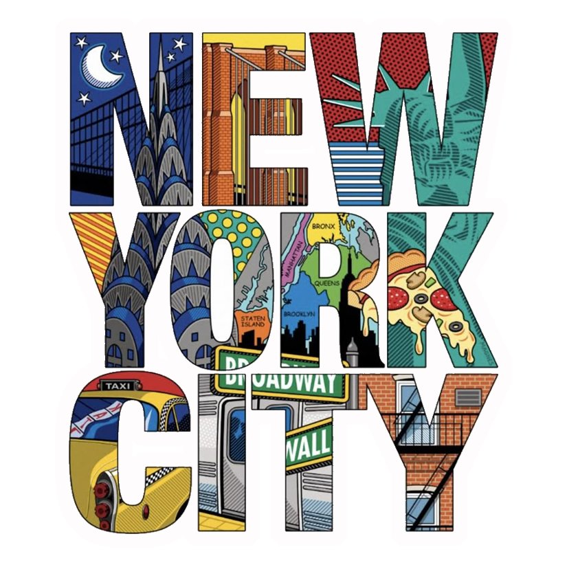 New York City Collage Premium Vinyl Stickers