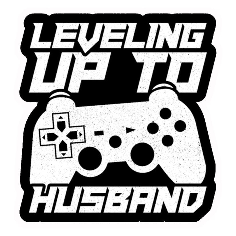 Leveling Up To Husband Premium Vinyl Stickers