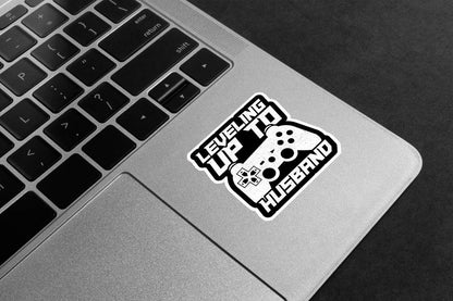 Leveling Up To Husband Premium Vinyl Stickers