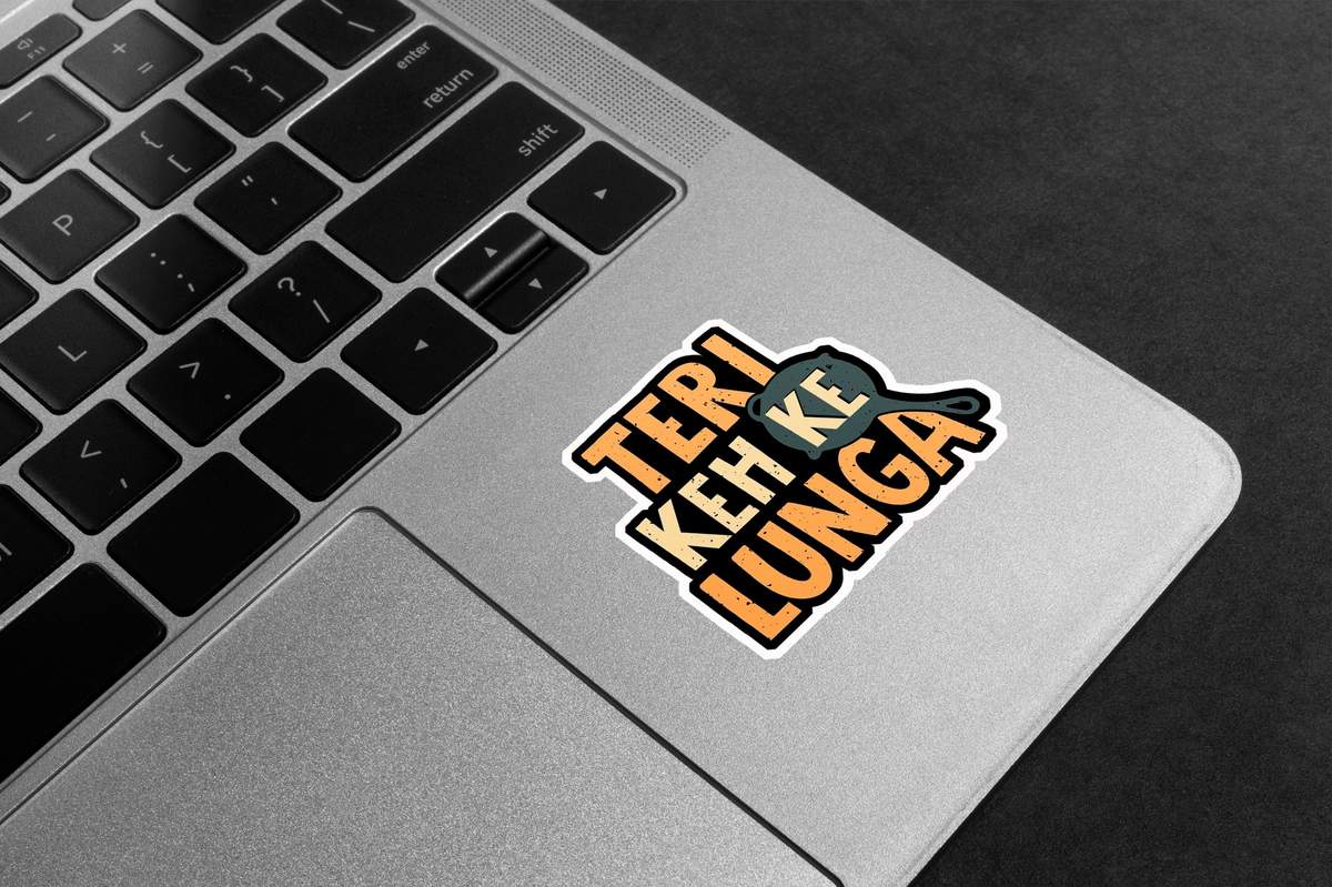 Just Married Rope Pull Premium Vinyl Stickers