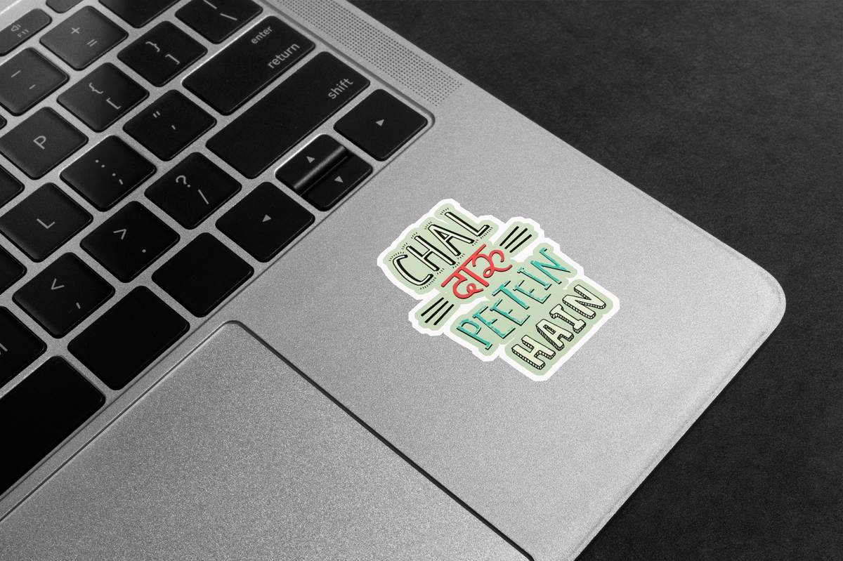 Chal Daaru Peete Hain Premium Vinyl Stickers