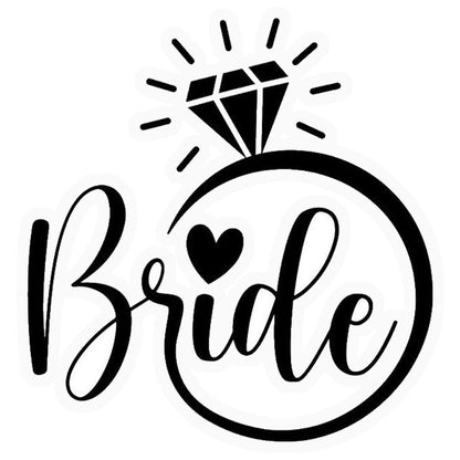 Bride Diamond Ring Premium Vinyl Stickers