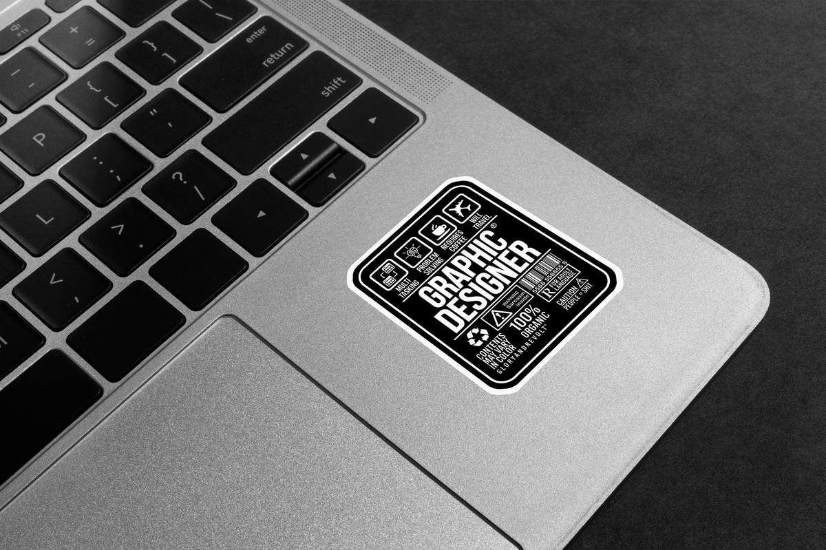 Graphic Designer Label Premium Vinyl Stickers