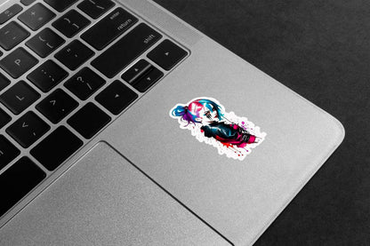 Cyberpunk Girl Premium Vinyl Stickers