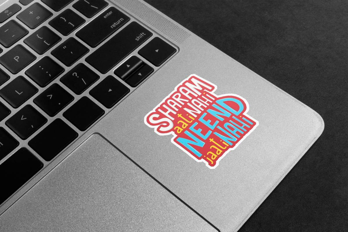 Sharam Aati Nahi Neend Jaati Nahi Premium Vinyl Stickers