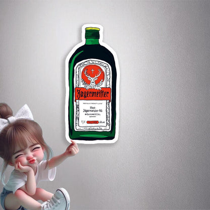 Jagermeister Bottle Premium Vinyl Stickers