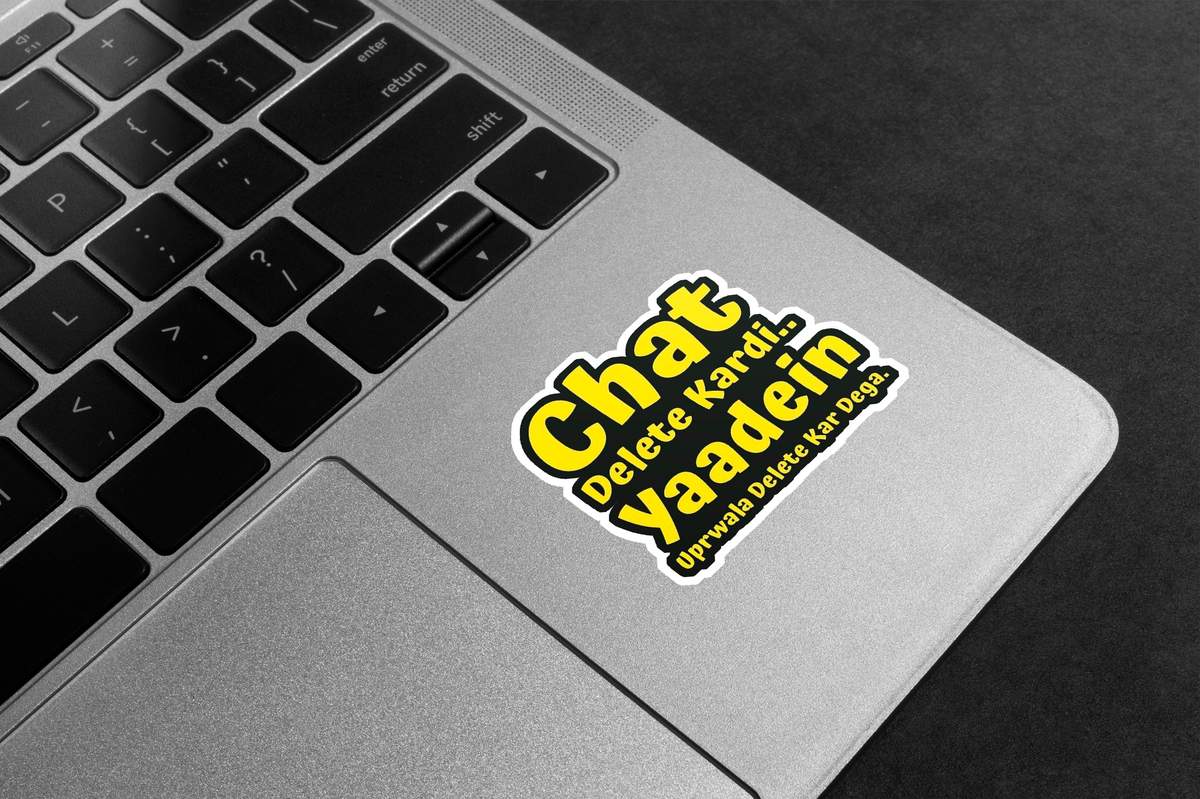 Chat Delete Kardi Premium Vinyl Stickers