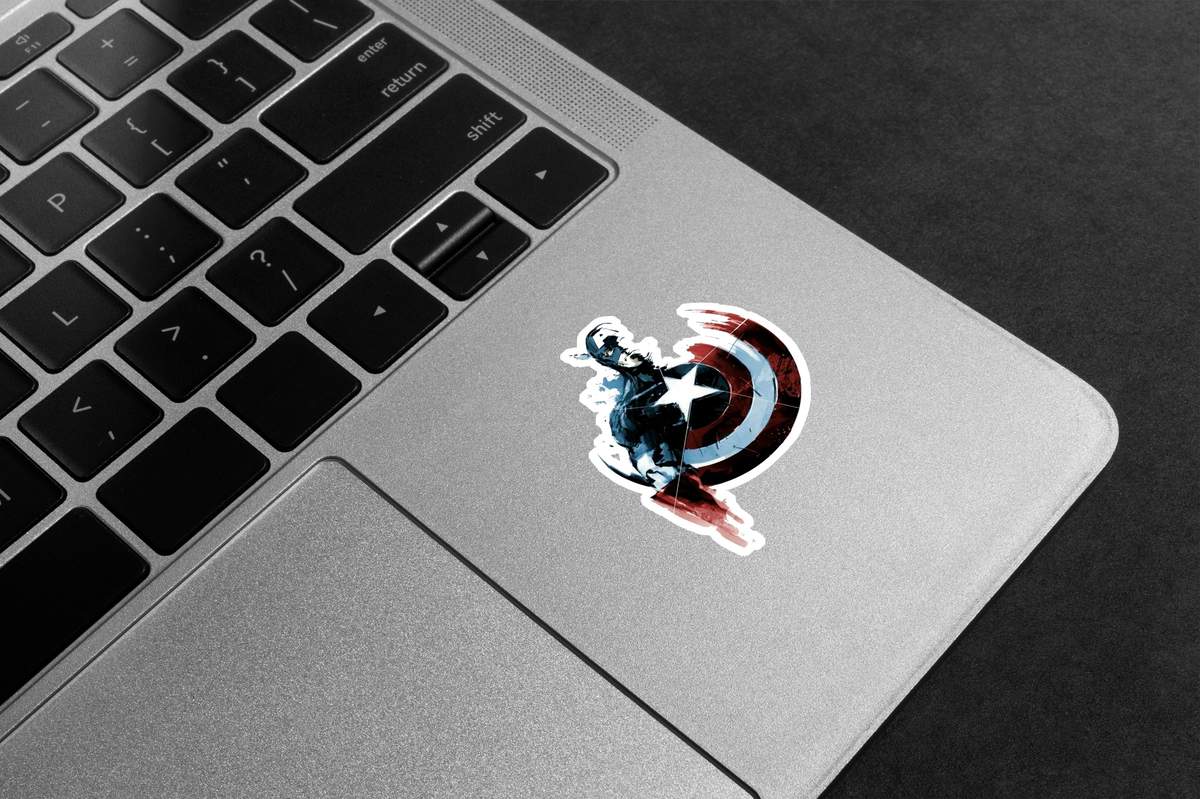 Captain America Abstract Art Premium Vinyl Stickers