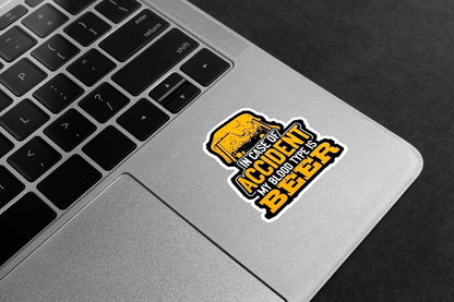 My Blood Type Is Beer Premium Vinyl Stickers