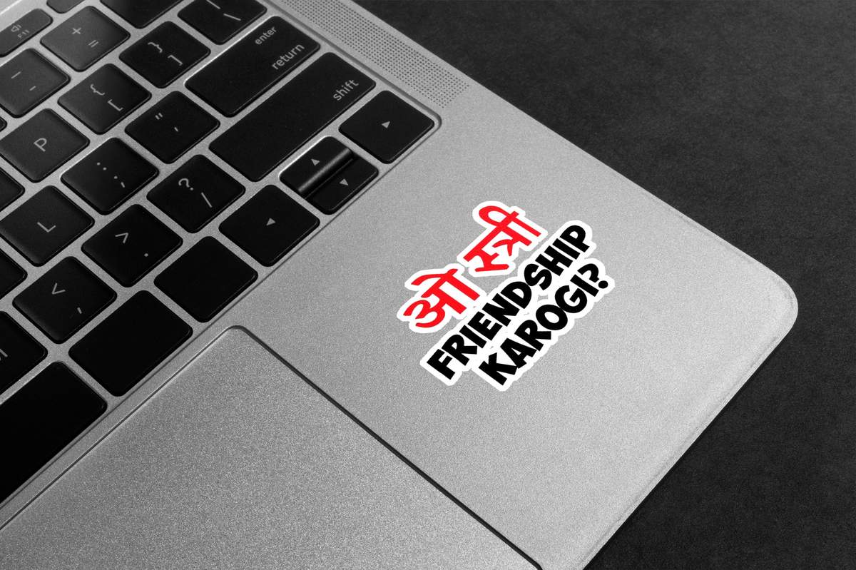 O Stree Friendship Karogi? Premium Vinyl Stickers