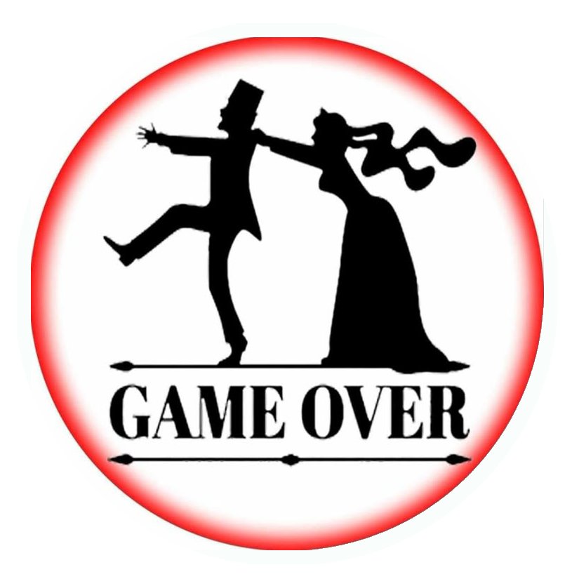 Game Over Wedding Premium Vinyl Stickers