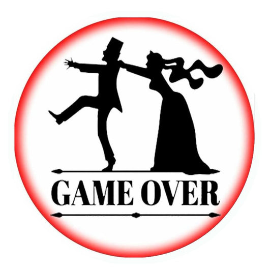 Game Over Wedding Premium Vinyl Stickers