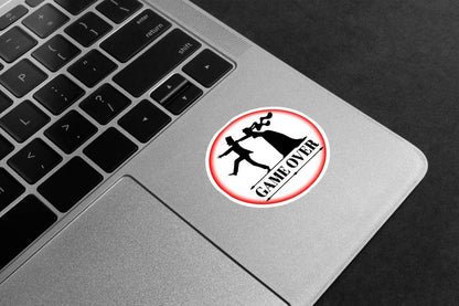 Game Over Wedding Premium Vinyl Stickers
