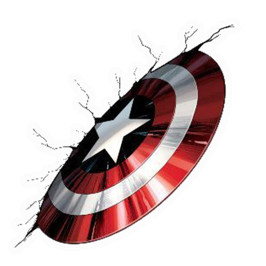 Captain America Shield Crack Premium Vinyl Stickers