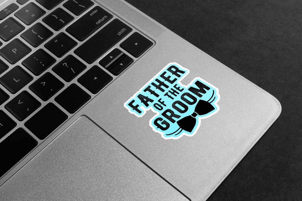 Father Of The Groom Premium Vinyl Stickers