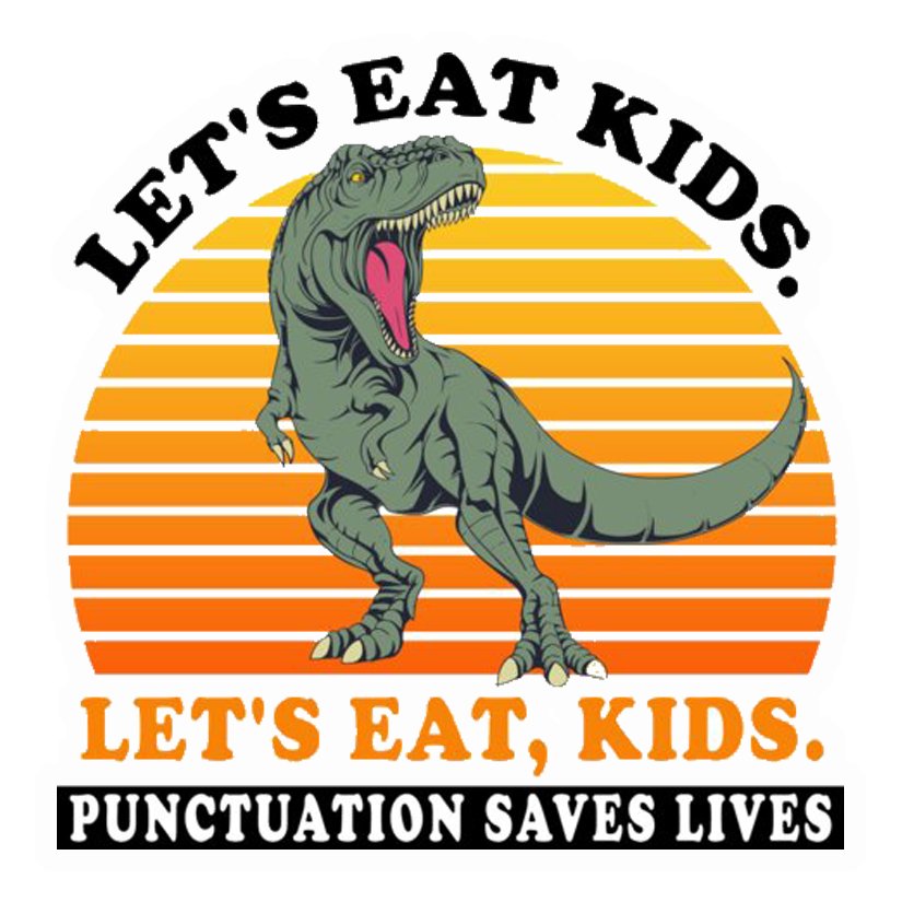 Punctuation Saves Lives Premium Vinyl Stickers
