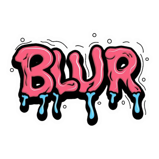 Pink Blur Graffiti Premium Vinyl Stickers