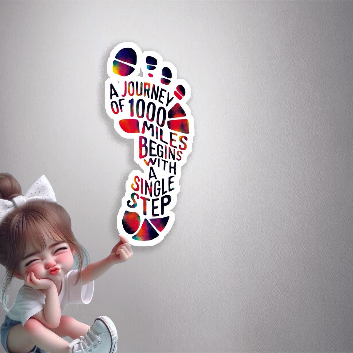 A Single Step Premium Vinyl Stickers