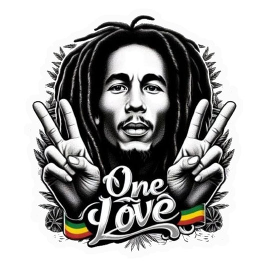 Bob Marley One Love Premium Vinyl Stickers