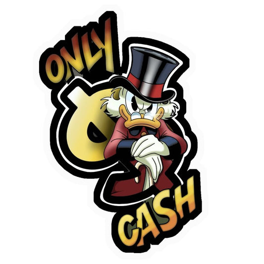 Only Cash Premium Vinyl Stickers