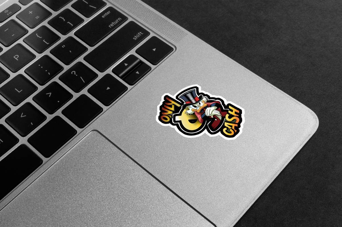 Only Cash Premium Vinyl Stickers