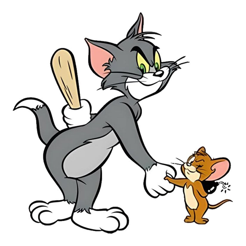 Classic Tom and Jerry Premium Vinyl Stickers