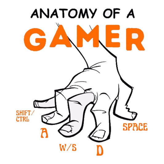 Anatomy of a Gamer Premium Vinyl Stickers